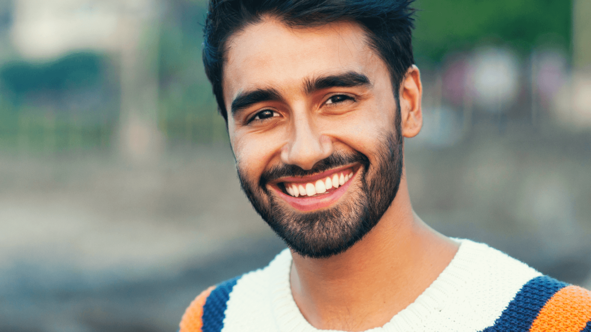 man smiling